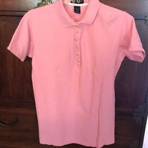 Women’s Pink Cotton Polo Shirt Size M Hartnell